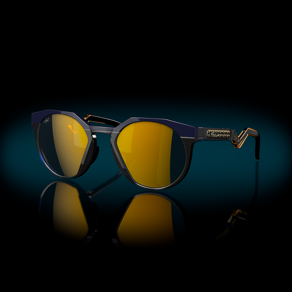 Oakley Sunglasses HSTN Navy transparent blue / Prizm 24k polarized OO9242-11