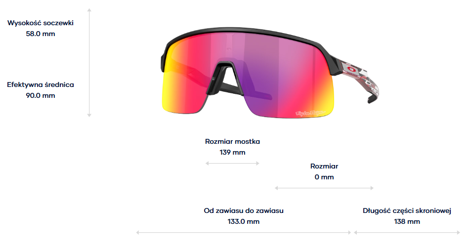 Oakley Okulary przeciwsłoneczne SUTRO LITE Troy Lee Designs Series Matte Black / Prizm Road OO9463-B7
