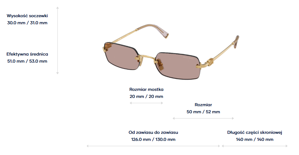 Miu Miu Okulary przeciwsłoneczne MUB50S-5AK20I