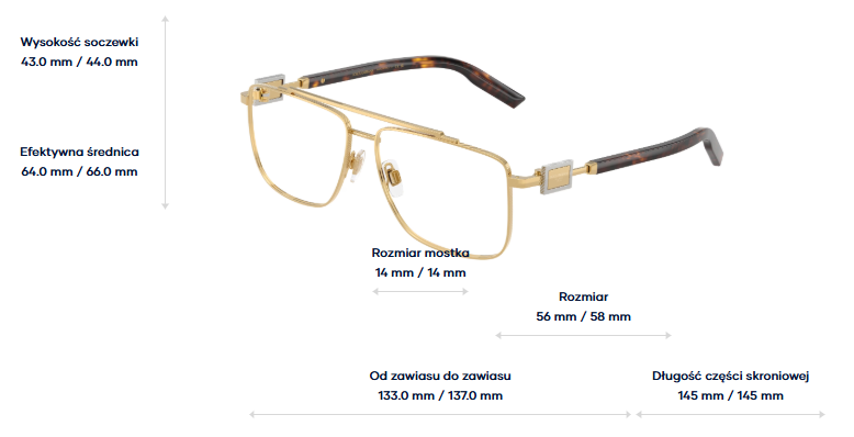 Dolce & Gabbana Okulary korekcyjne DG1368-02
