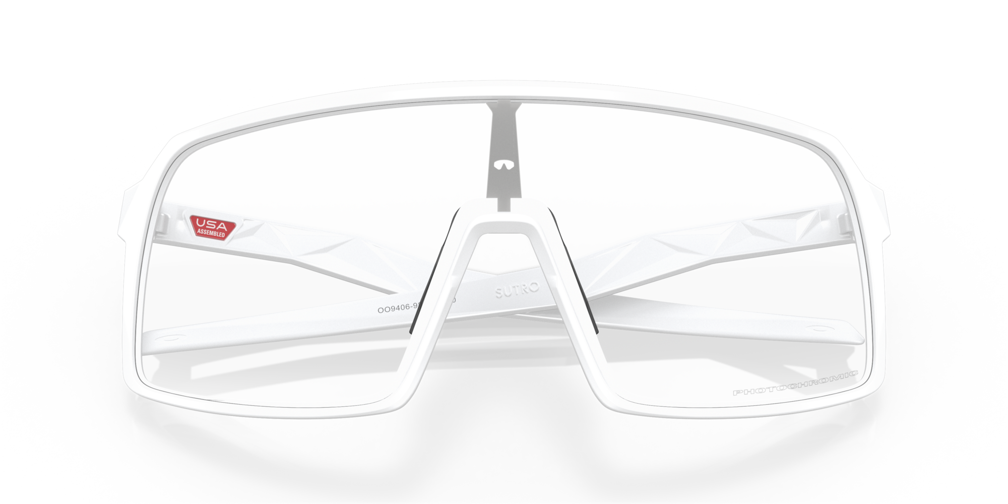 Oakley Okulary przeciwsłoneczne SUTRO Matte White/Clear Photochromic OO9406-99