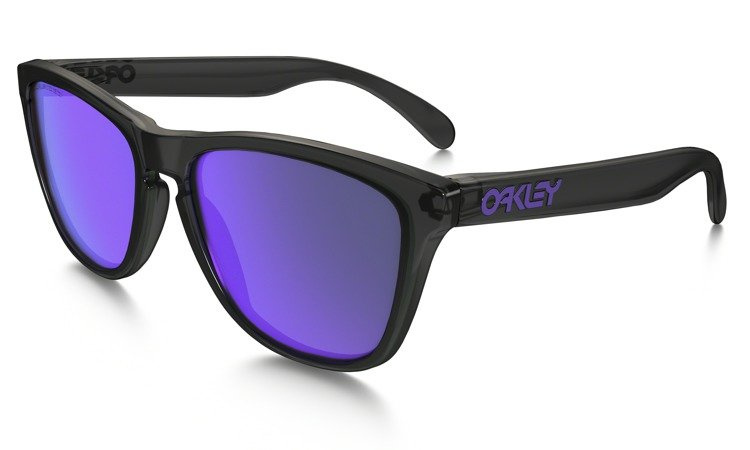 Oakley Sunglasses Frogskins Black Ink/Violet Iridium Polarised OO9013-09