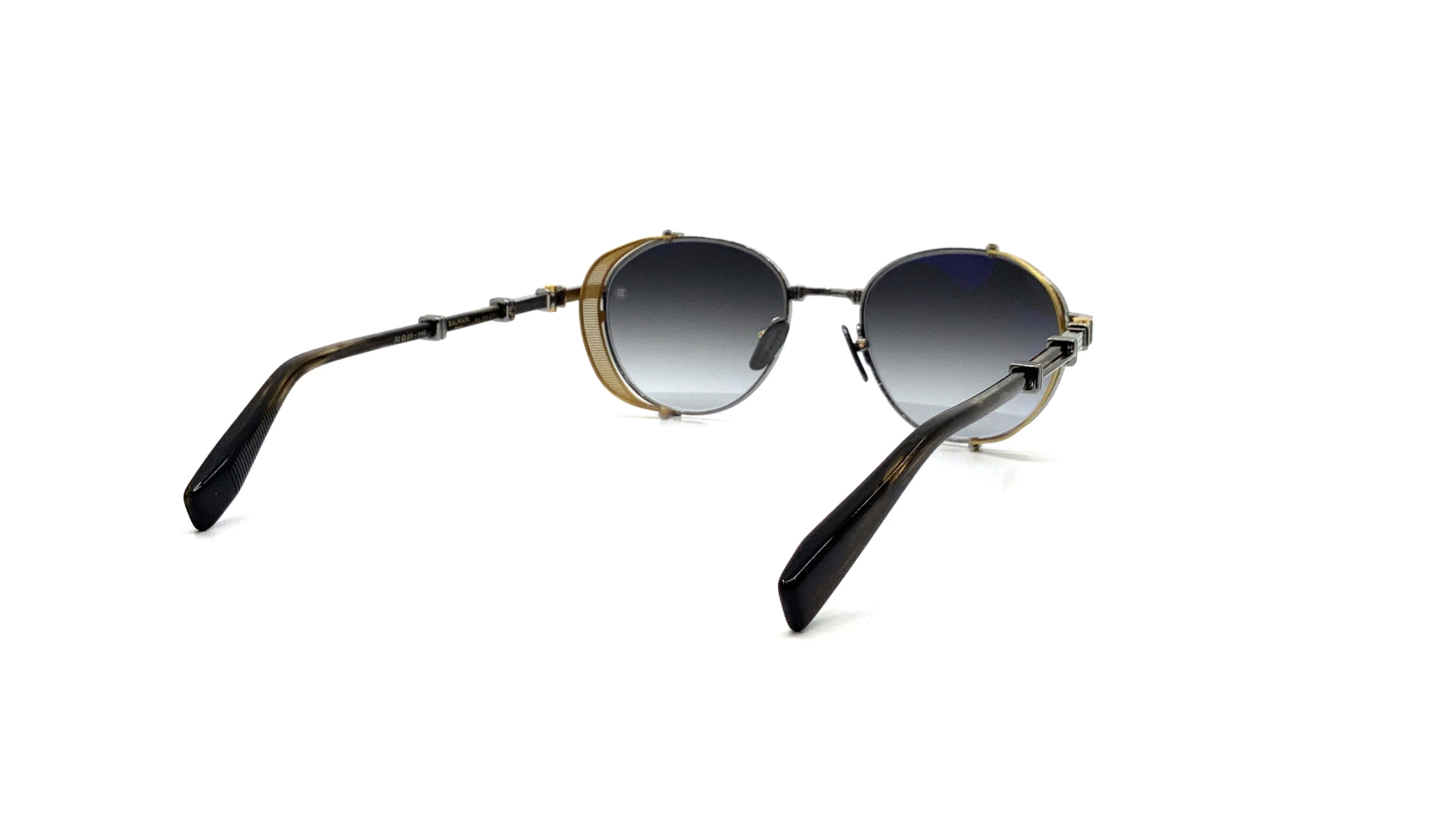 Balmain BPS-102D Matte black metal Wonder Boy sunglasses LIMITED EDITION