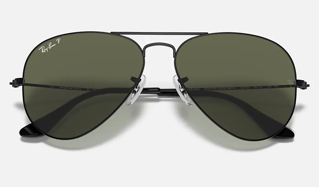 Ray-Ban Okulary przeciwsłoneczne z polaryzacją AVIATOR LARGE METAL RB3025 - 002/58