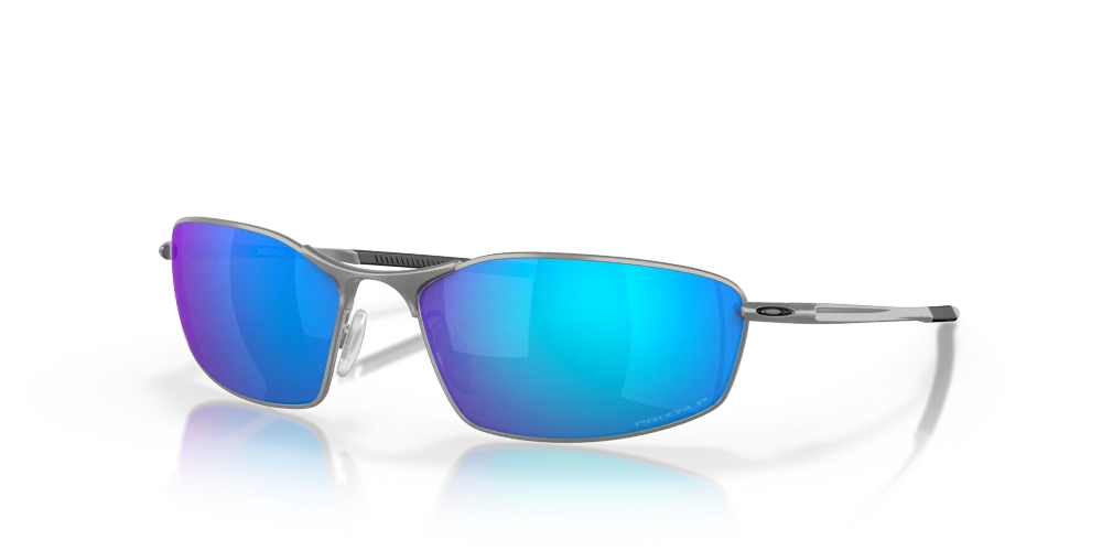 Oakley Sunglasses WHISKER Satin Chrome/Prizm Sapphire Iridium Polarized OO4141-04