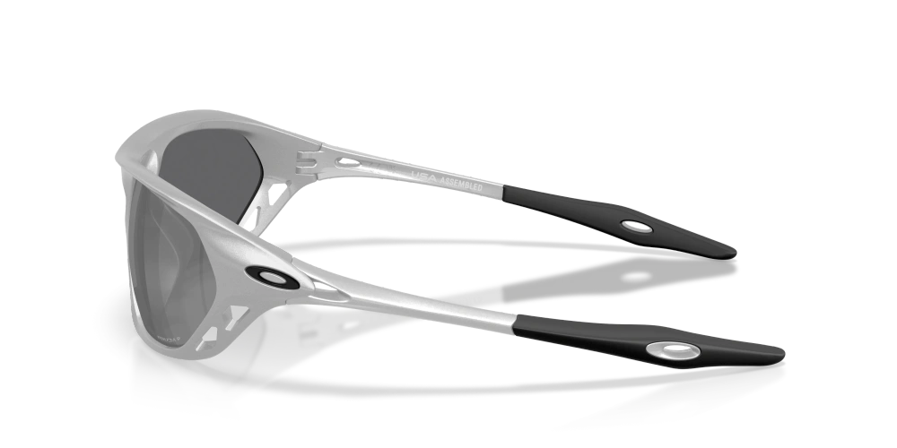 Oakley Sunglasses CAGE JACKET X Silver/Prizm Black Polarized OO9537-09