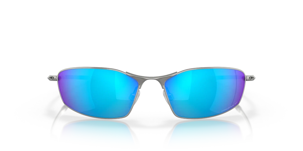 Oakley Okulary przeciwsłoneczne WHISKER Satin Chrome/Prizm Sapphire Iridium Polarized OO4141-04