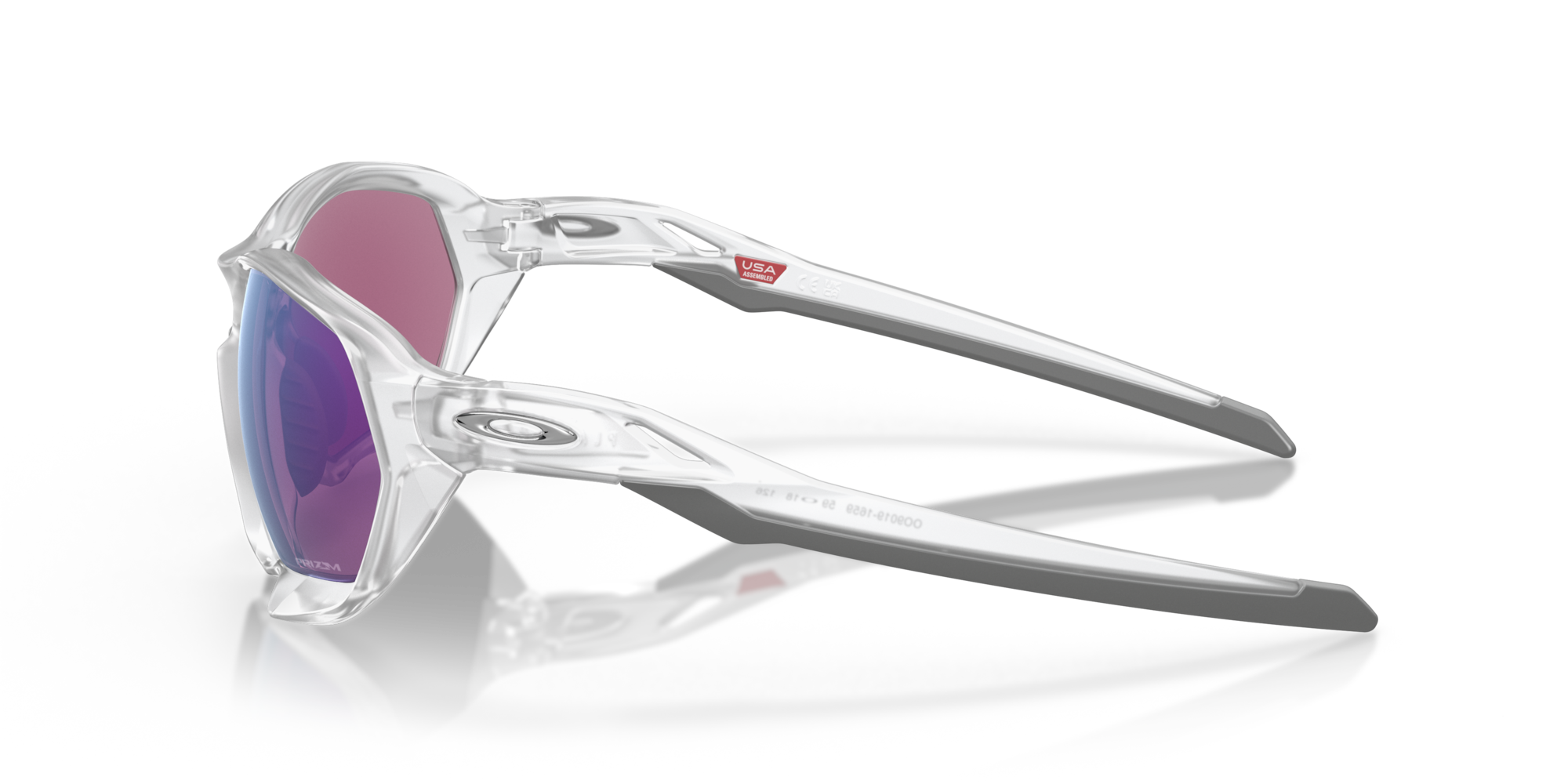 Oakley Sunglasses PLAZMA Matte Clear / Prizm Road Jade OO9019-16