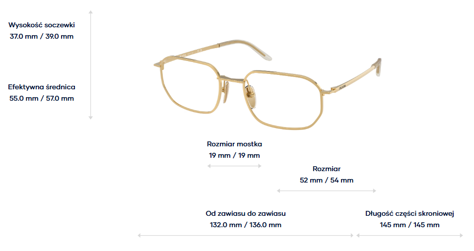 Prada Okulary korekcyjne PR D51V-5AK1O1