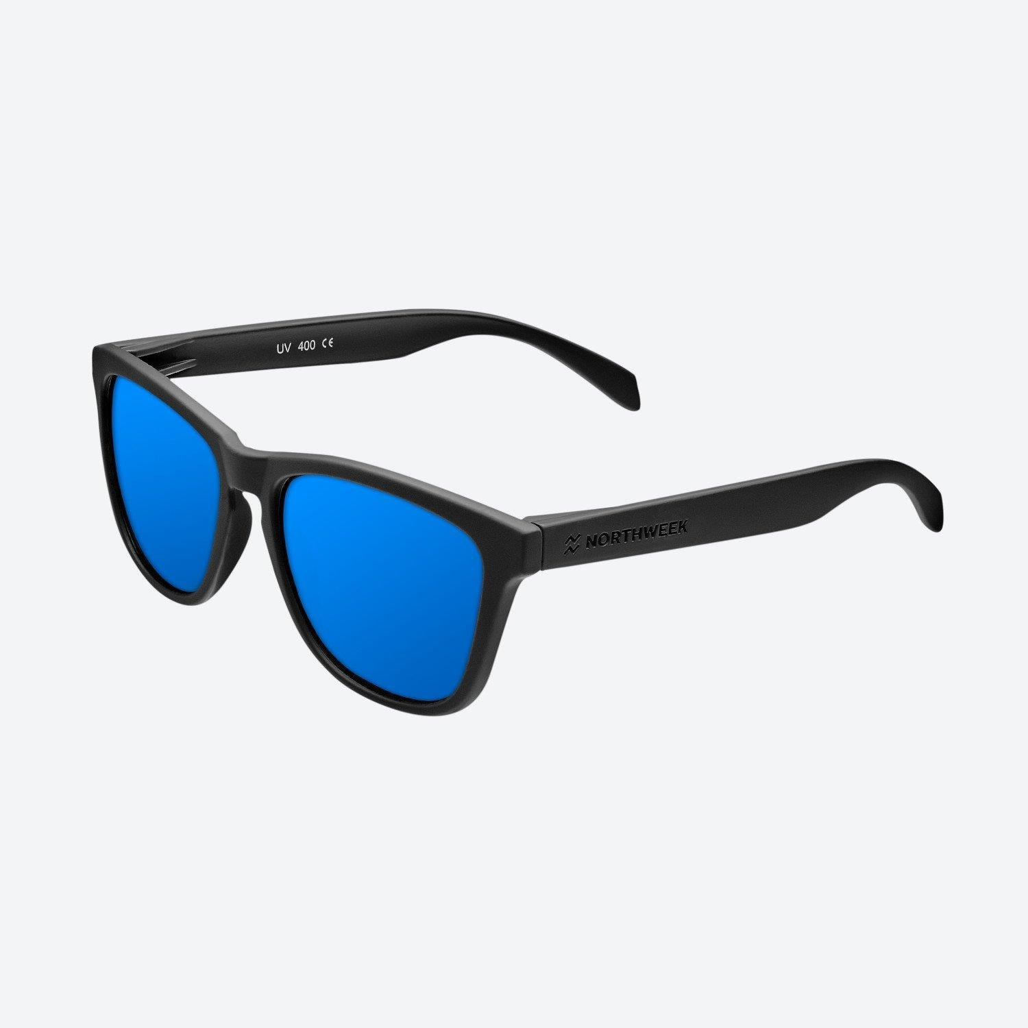 Hawkers Sunglasses HA-NDR300014 (Sunglasses Northweek By Hawkers - Regular Matte Black Blue Polarized)