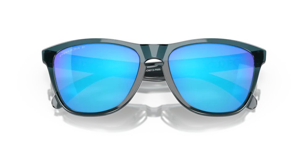 Oakley Sunglasses FROGSKINS Crystal Black / Prizm Sapphire Polarized OO9013-F6