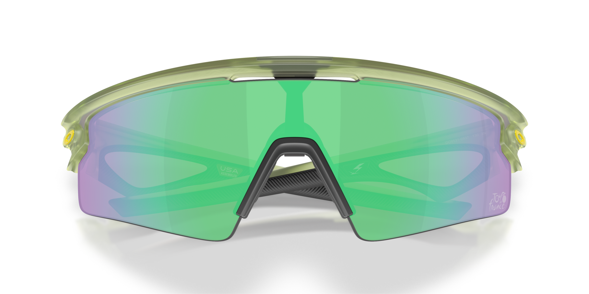 Oakley Okulary przeciwsłoneczne SPHAERA STRIKE Tour De France™ Matte Fern / Prizm Road Jade OO9531-09