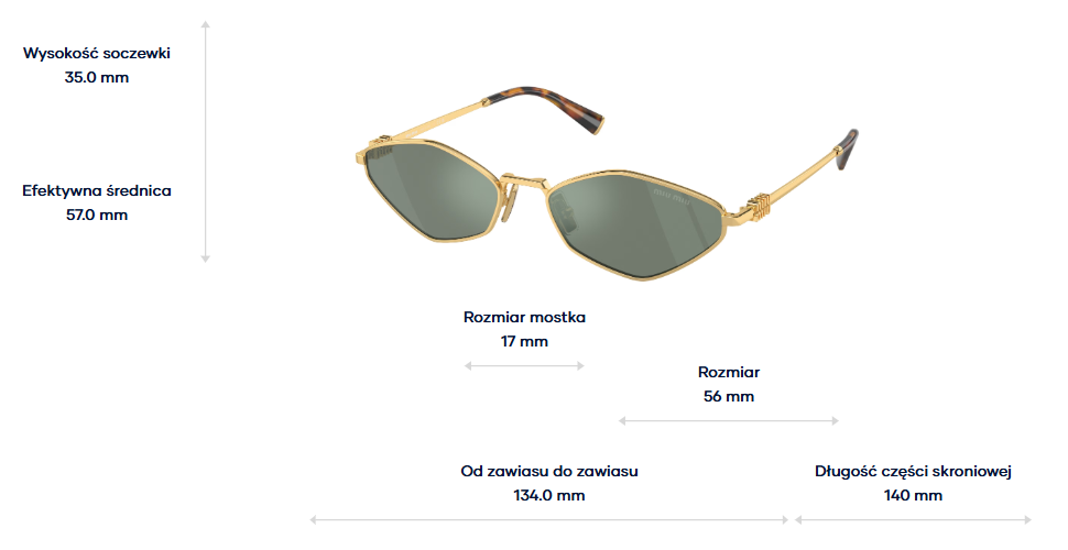 Miu Miu Sunglasses MU56ZS-5AK04M