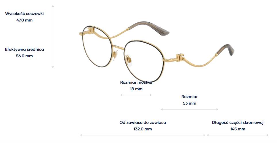 Dolce & Gabbana Okulary korekcyjne DG1365-1334