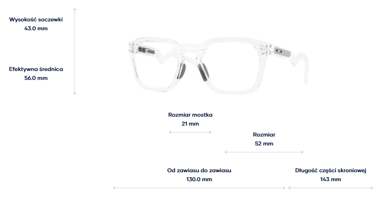 Oakley Okulary korekcyjne HSTN SQ RX OX8208-02