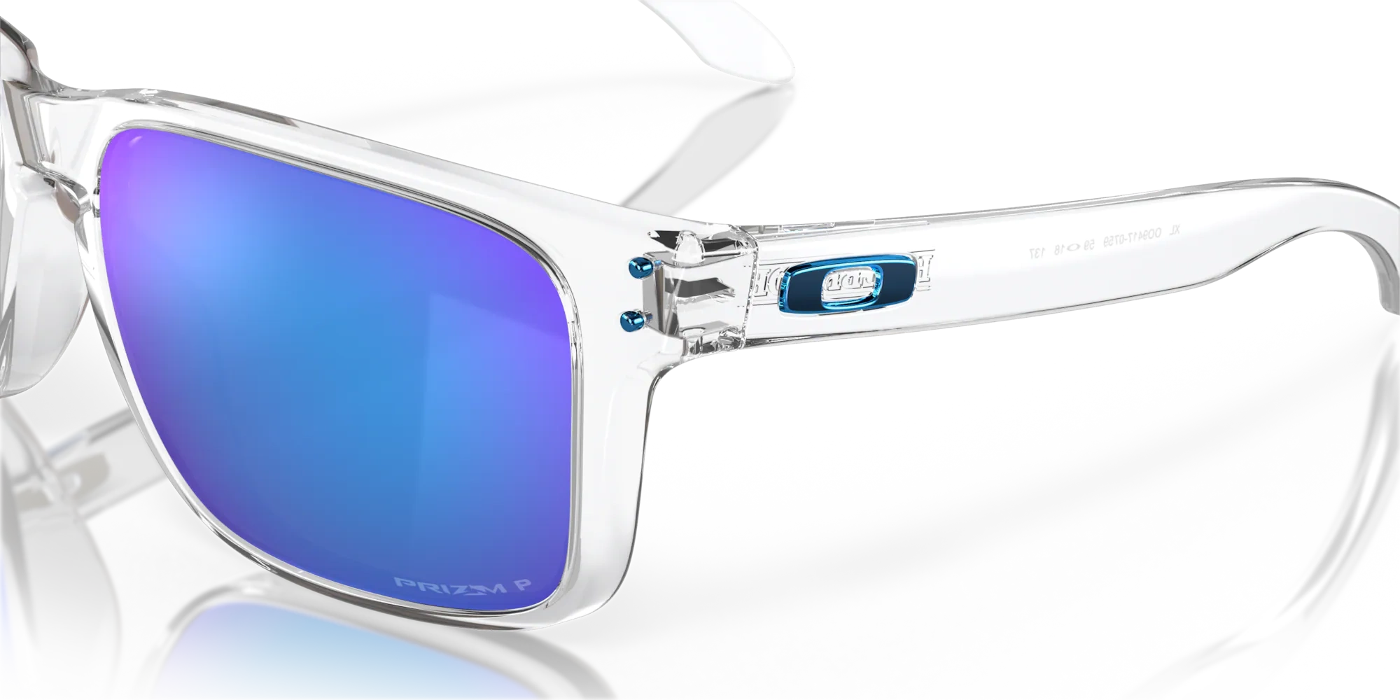 Oakley Okulary przeciwsłoneczne HOLBROOK XL Polished Clear / Prizm Sapphire Polarized OO9417-07