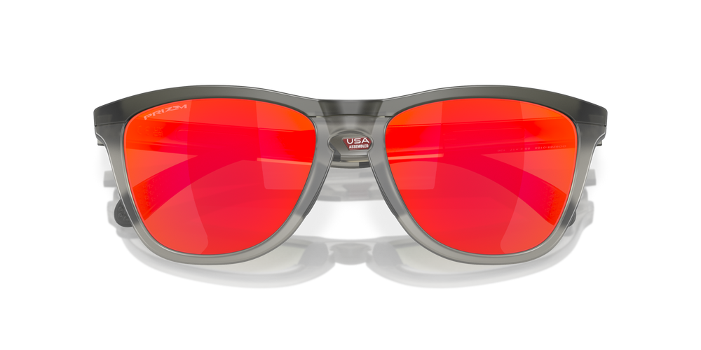 Oakley Sunglasses FROGSKINS RANGE Matte Grey Smoke/Grey Ink/Prizm Ruby OO9284-01