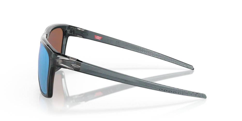 Oakley Okulary przeciwsłoneczne LEFFINGWELL Crystal Black/Prizm Deep Water Polarized OO9100-05