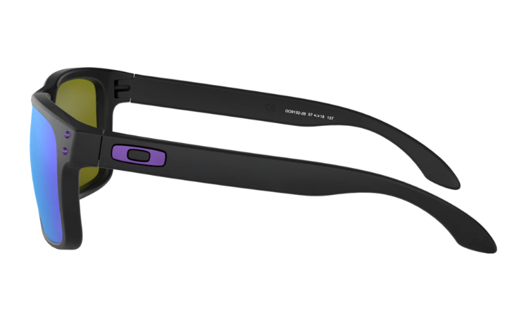 Oakley Sunglasses  JULIAN WILSON SIGNATURE SERIES HOLBROOK Matte Black/Violet Iridium OO9102-26
