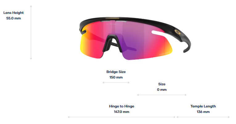 Oakley Okulary przeciwsłoneczne RSLV LITE Black Ink / Prizm Road OO9527D-02