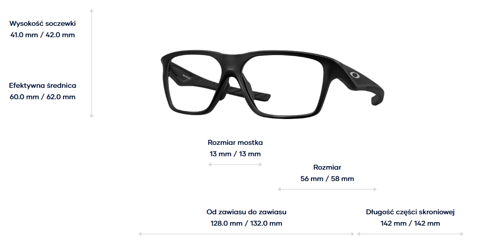 Oakley Okulary korekcyjne Versafuse SQ OX8201-01