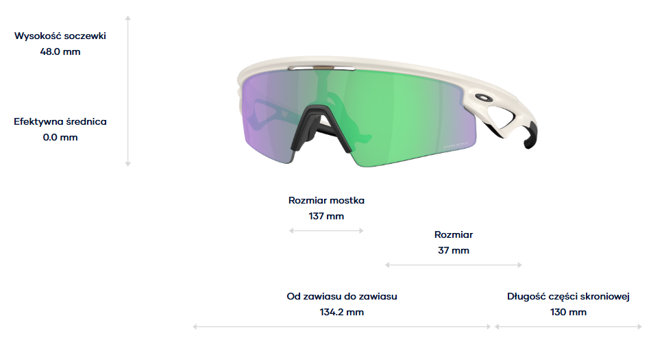 Oakley Okulary przeciwsłoneczne SPHAERA STRIKE Matte Mist / Prizm Road Jade OO9531-05