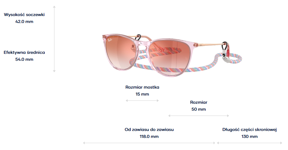 Ray-Ban Okulary przeciwsłoneczne Dziecięce ERIKA RJ9060S-7226V0