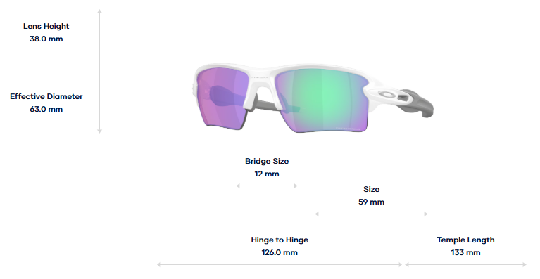 Oakley Okulary przeciwsłoneczne FLAK 2.0 XL Matte White / Prizm Golf OO9188-K3