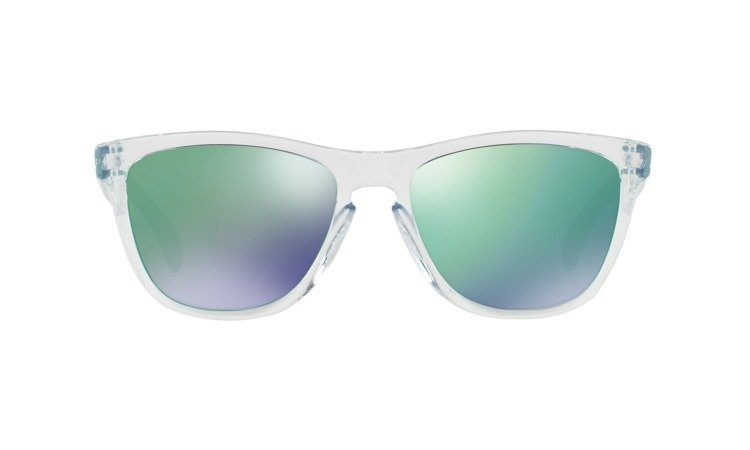 OAKLEY Sunglasses FROGSKINS Polished Clear / Jade Iridium OO9013-A3