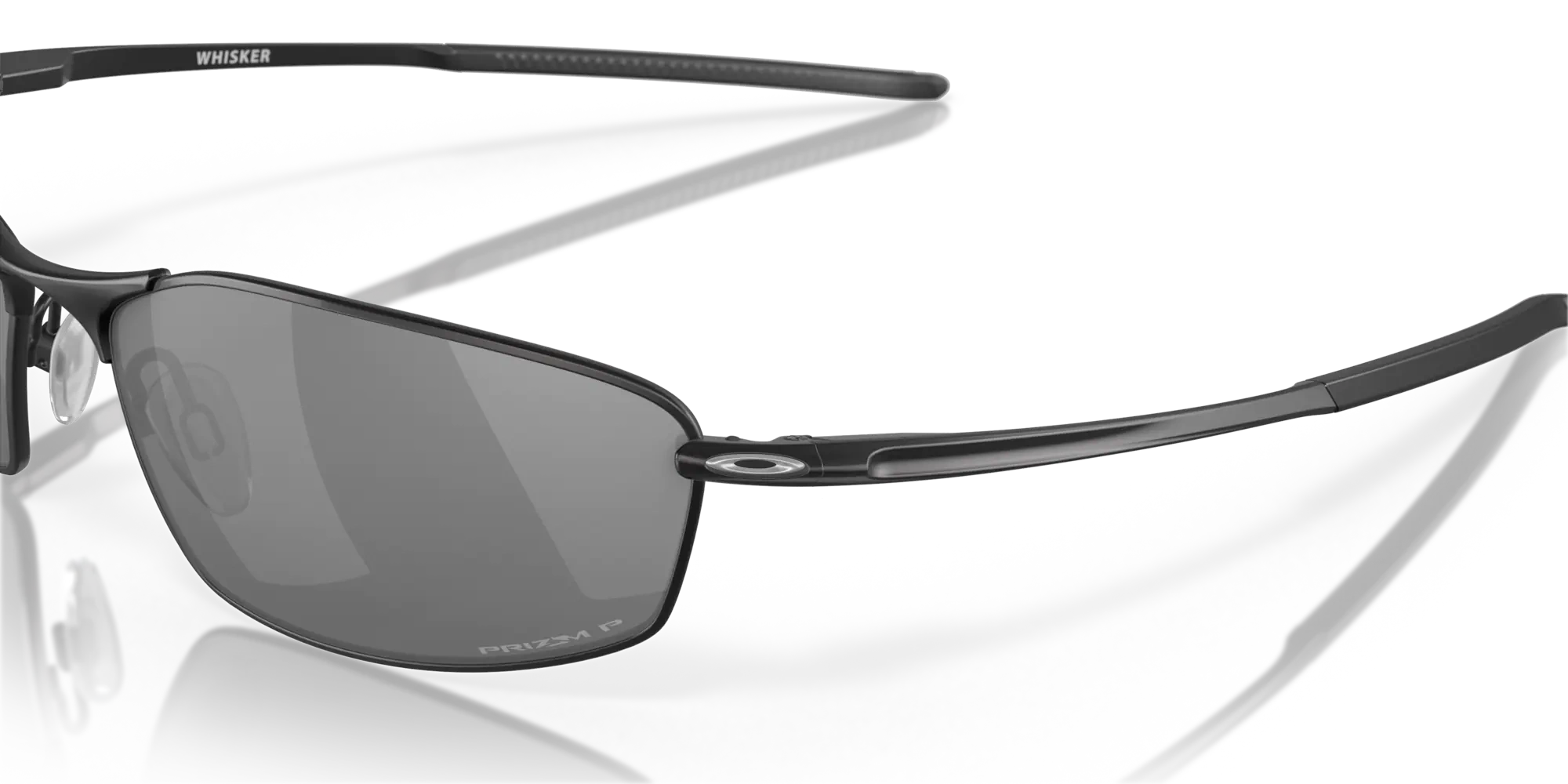 Oakley Okulary przeciwsłoneczne WHISKER Satin Black/Prizm Black Polarized OO4141-03