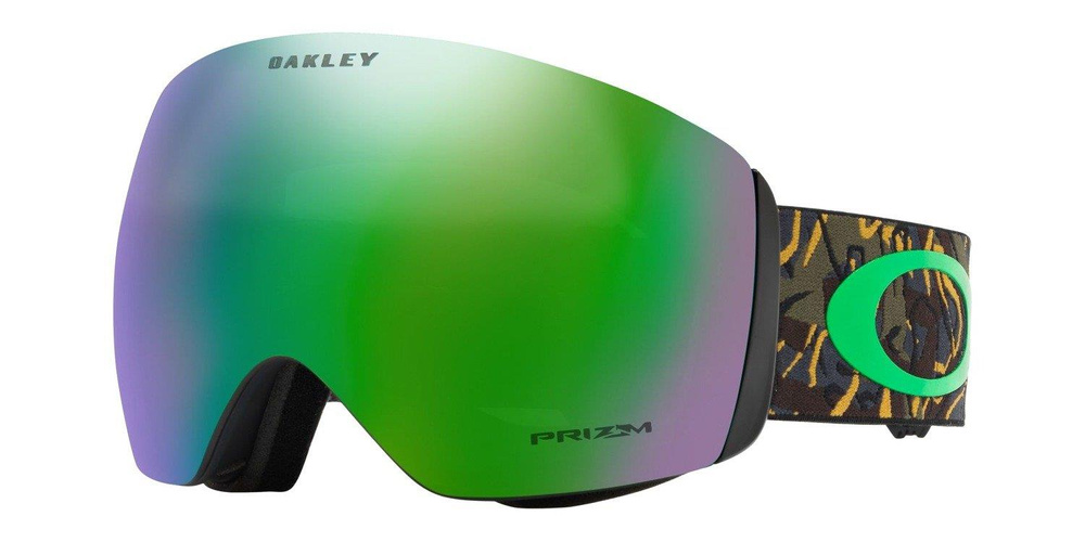 Oakley Goggles Flight Deck Camo Vine Jungle / Prizm Snow Jade Iridium OO7050-64