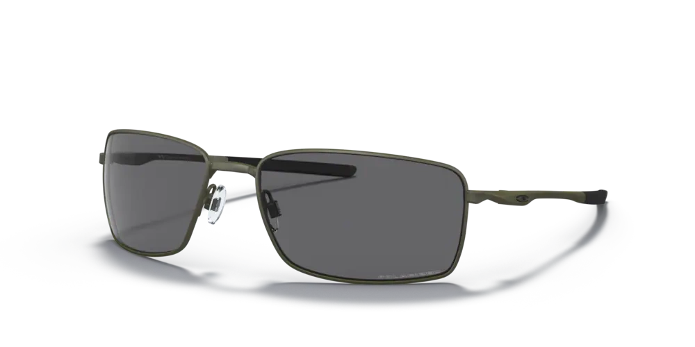 Oakley Sunglasses  SQUARE WIRE Carbon/Grey Polarized OO4075-04