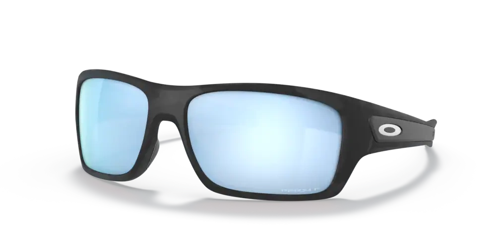 Oakley Sunglasses TURBINE Matte Black Camo, Prizm Deep Water Polarized OO9263-64