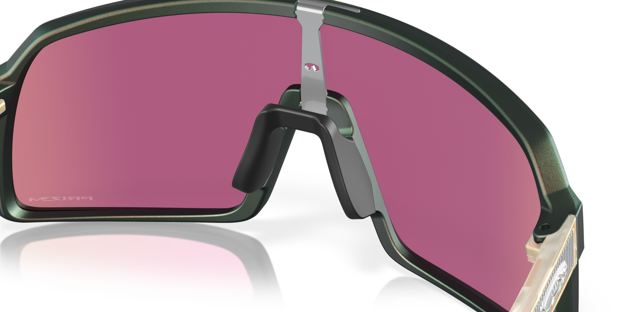 Oakley Okulary przeciwsłoneczne SUTRO Matte Silver Green/Prizm Road Jade OO9406-A2