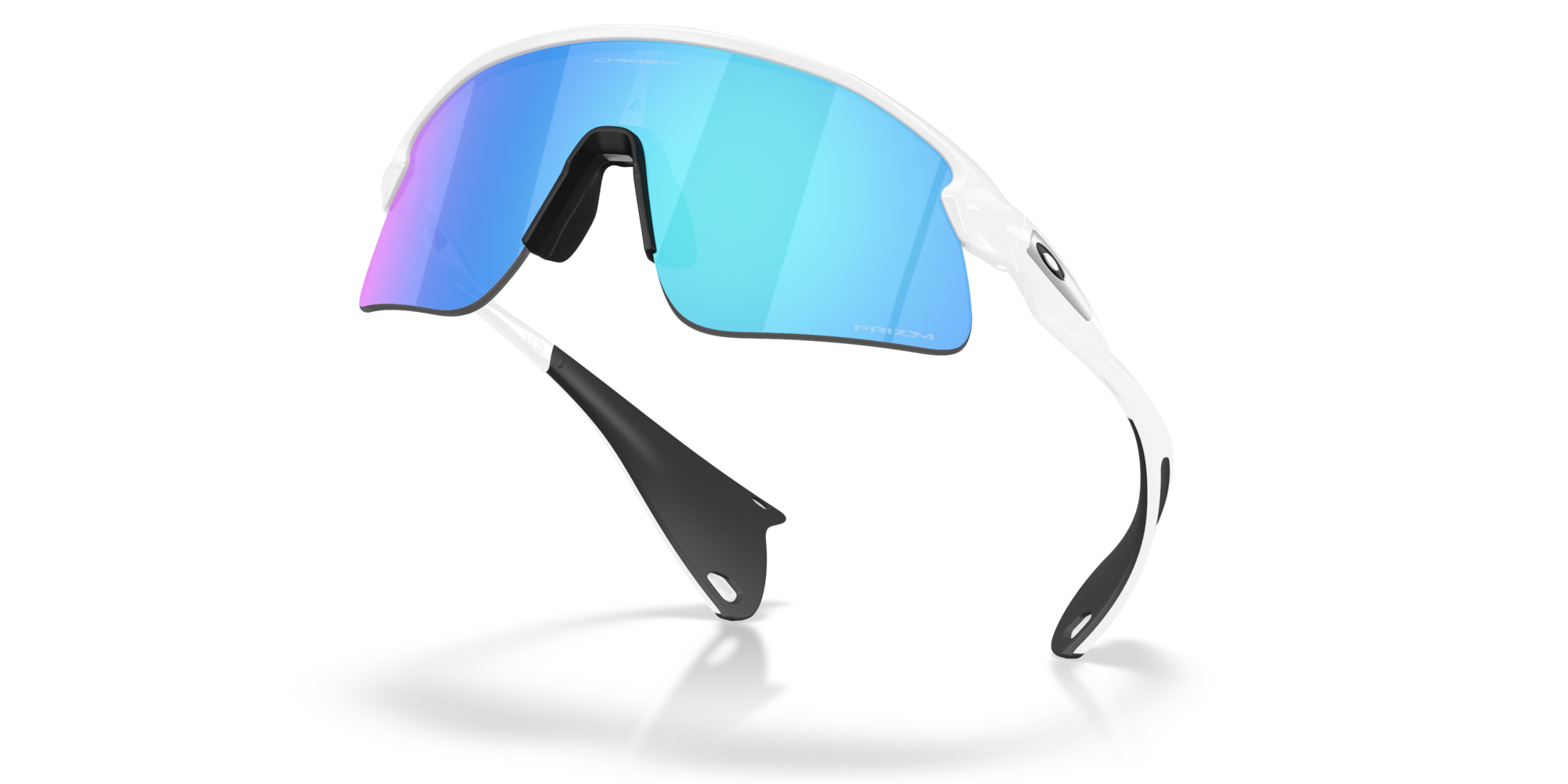 Oakley Okulary przeciwsłoneczne Stunt Devil Matte White / Prizm Sapphire OO9517-04