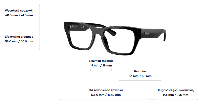 Ray-Ban Vista Okulary korekcyjne RX5448-2000