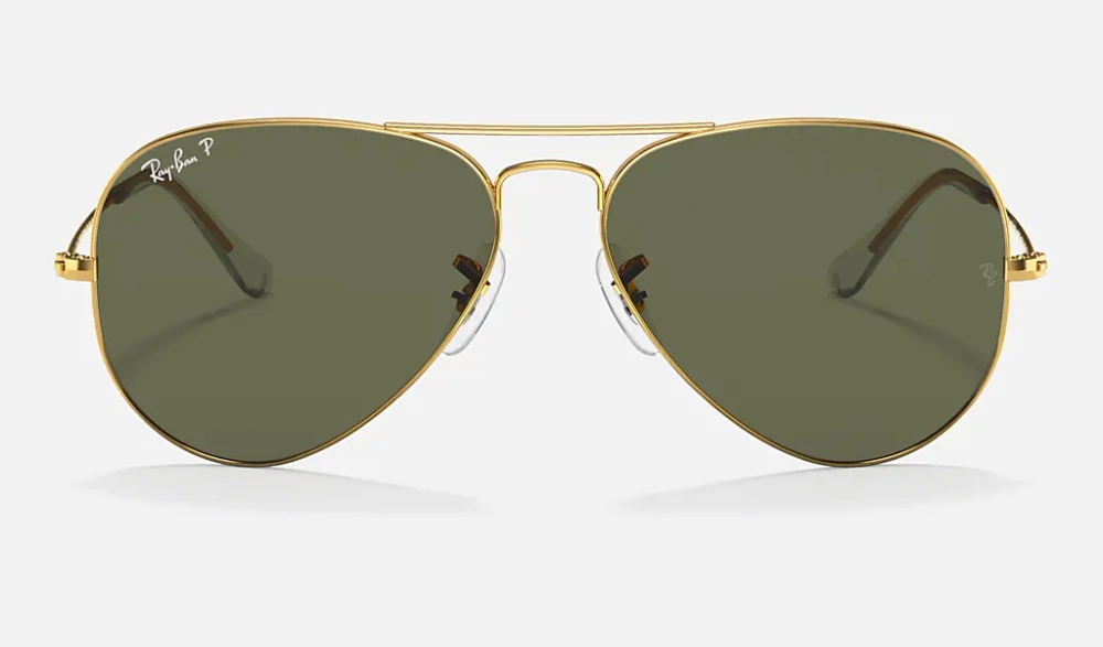 Ray-Ban Okulary przeciwsłoneczne z polaryzacją AVIATOR LARGE METAL RB3025 - 001/58