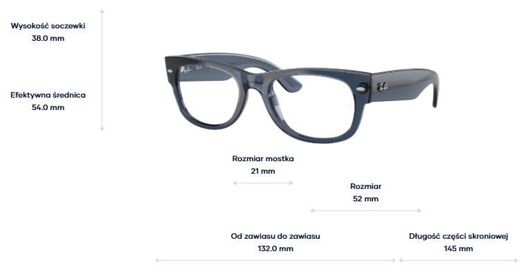Ray-Ban Okulary korekcyjne MEGA WAYFARER II RX0832V-8223