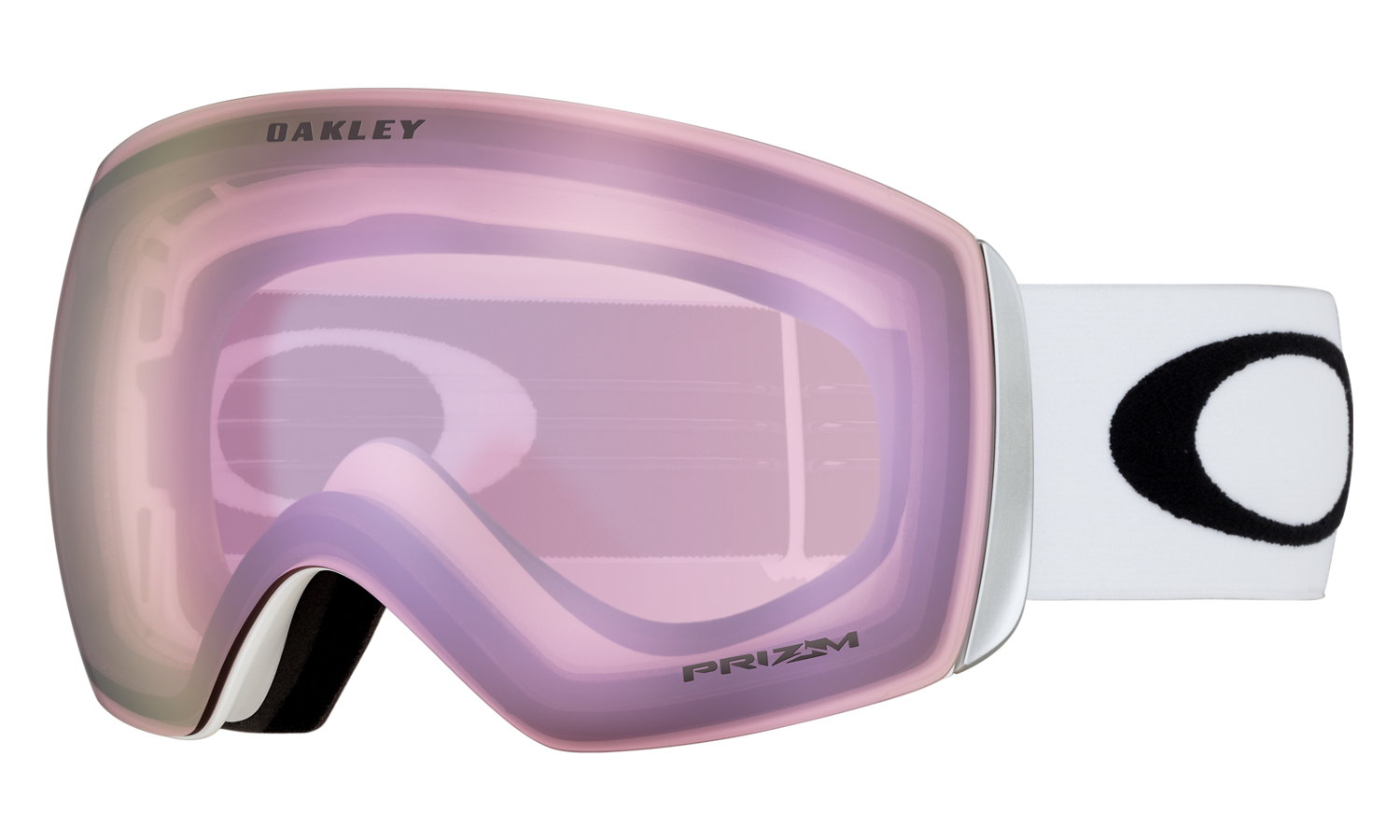 OAKLEY Gogle zimowe FLIGHT DECK L Matte White/Prizm Snow Hight Intensity Pink OO7050-38