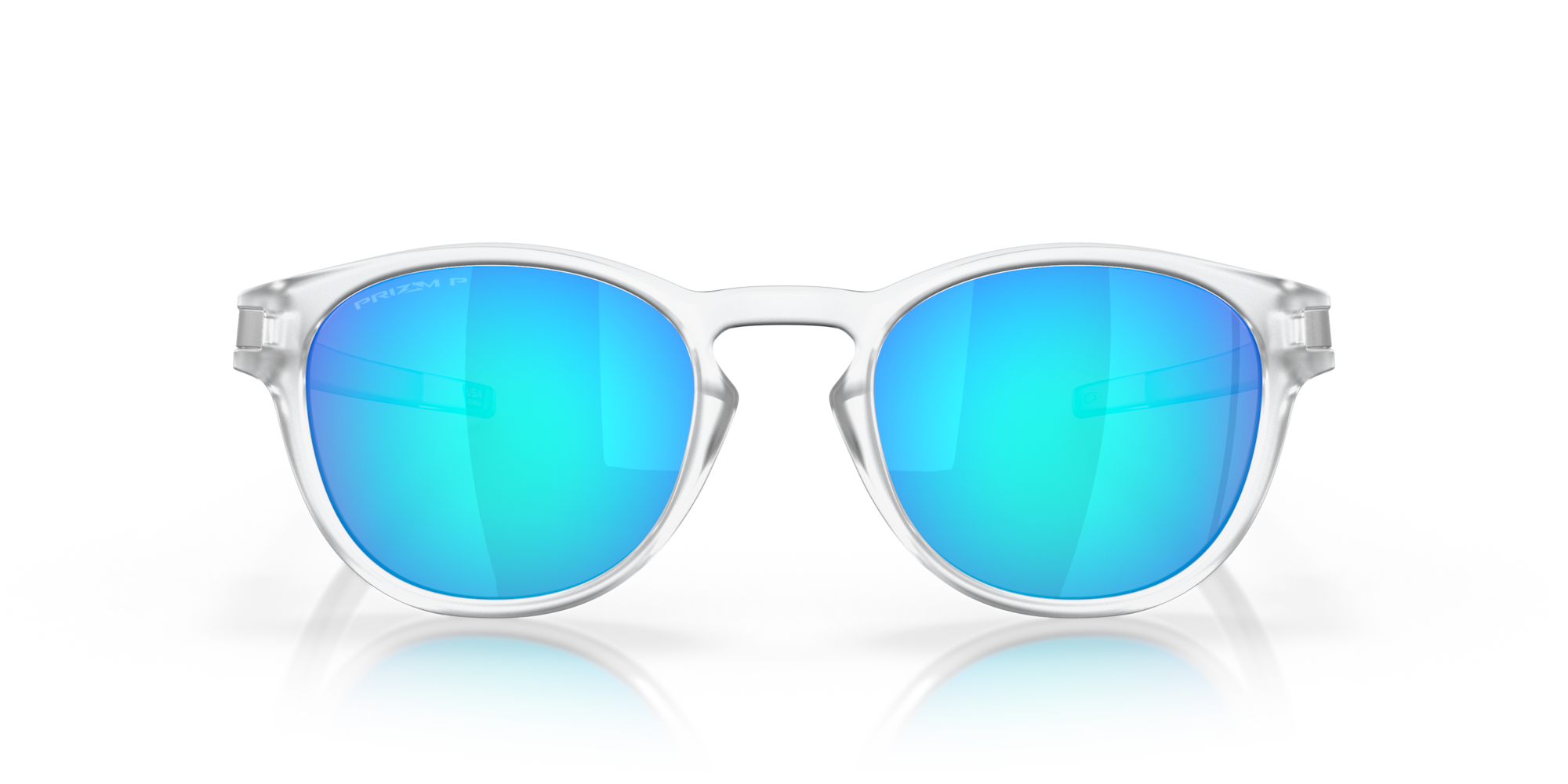 Oakley Sunglasses polarized Matte Clear, Prizm Sapphire Polarized OO9265-65