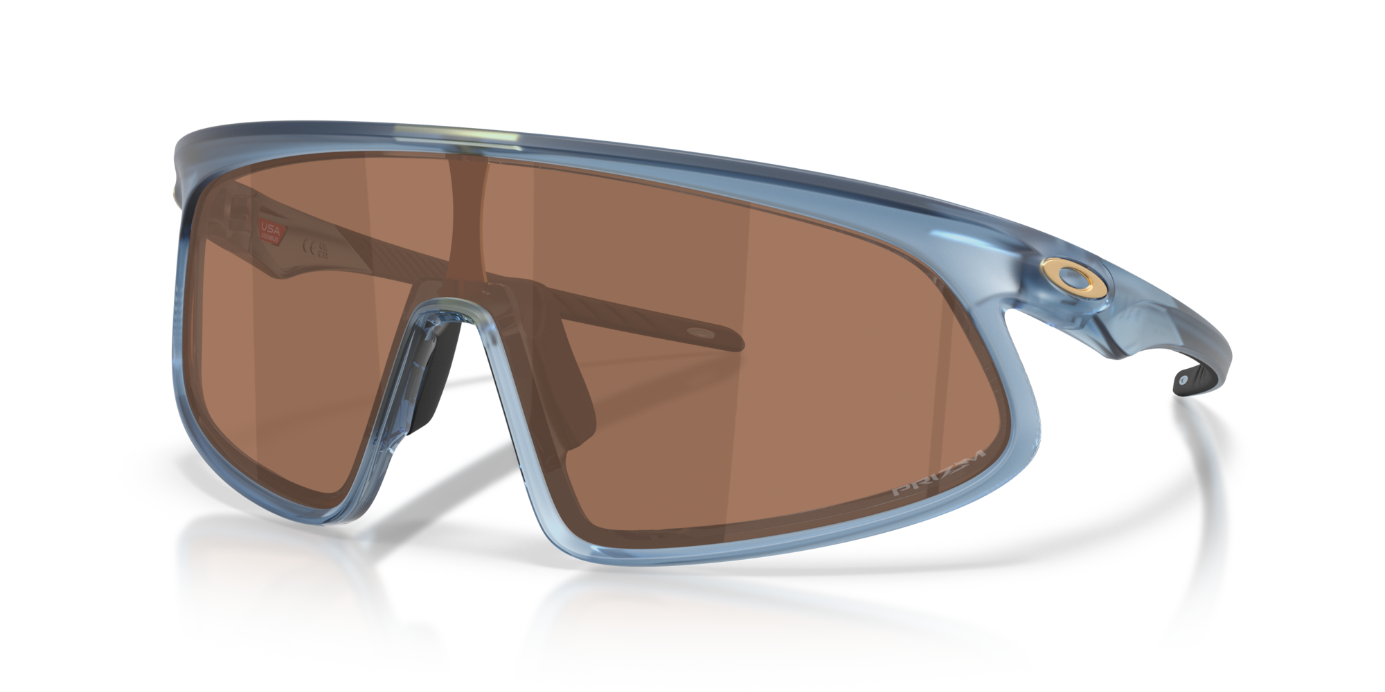 Oakley Okulary przeciwsłoneczne RSLV Matte Transparent Abyss / Prizm Tungsten OO9484D-10