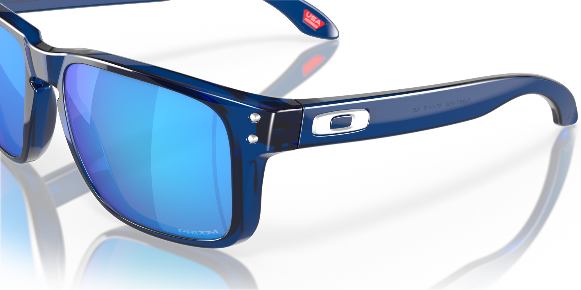 Oakley Okulary przeciwsłoneczne Holbrook XS Transparent Blue, Prizm Sapphire OJ9007-19
