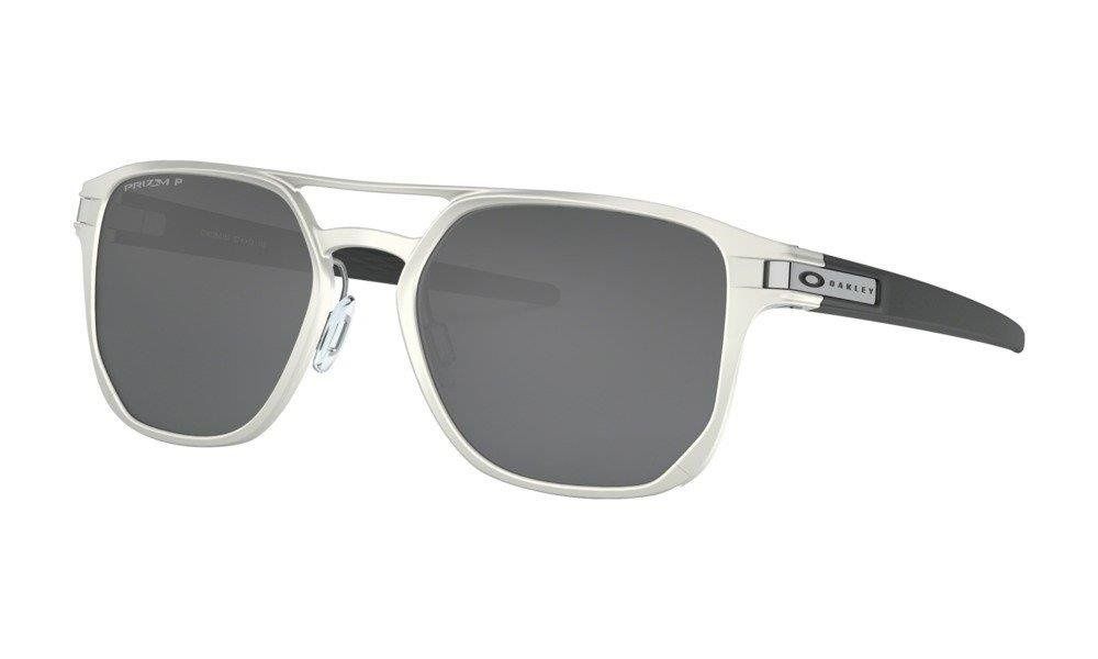 Oakley Okulary przeciwsłoneczne LATCH ALPHA Matte Silver/Prizm Black Polarized OO4128-01