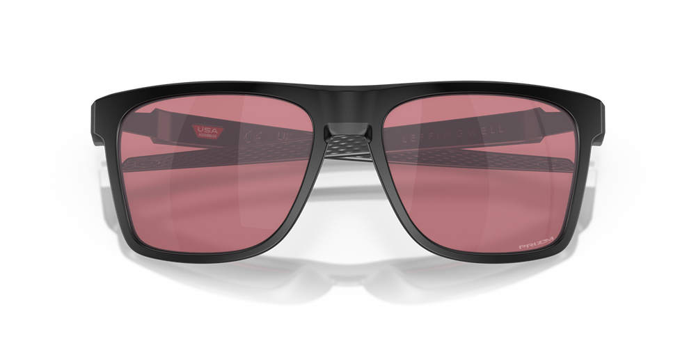 Oakley Okulary przeciwsłoneczne LEFFINGWELL Matte Black / Prizm Dark Golf OO9100-09