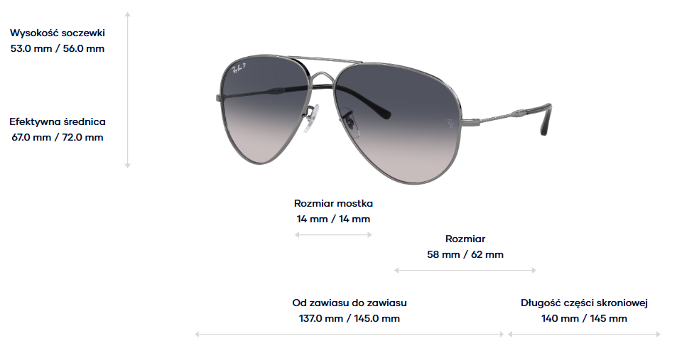 Ray-Ban Okulary przeciwsłoneczne OLD AVIATOR RB3825-004/78