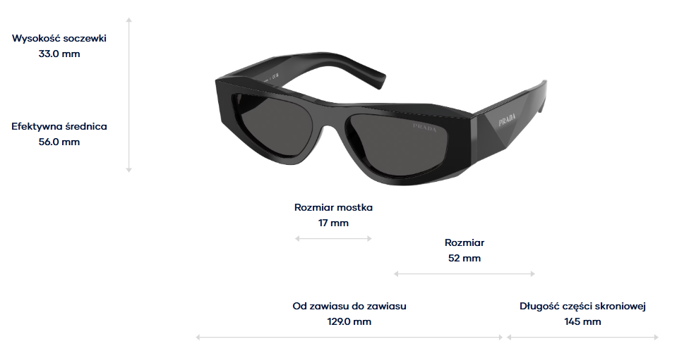 Prada Okulary przeciwsłoneczne PRB19S-16K08Z