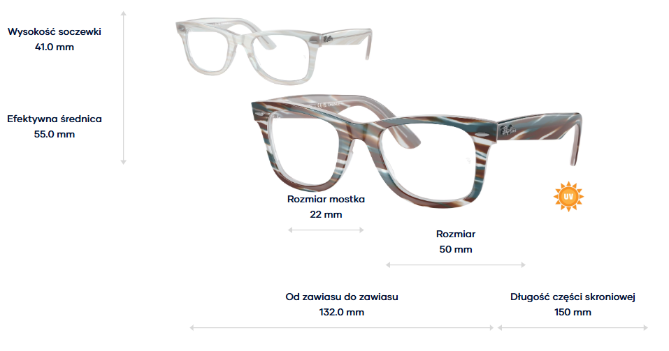 Ray-Ban Okulary korekcyjne WAYFARER EASE RX4340V-8382