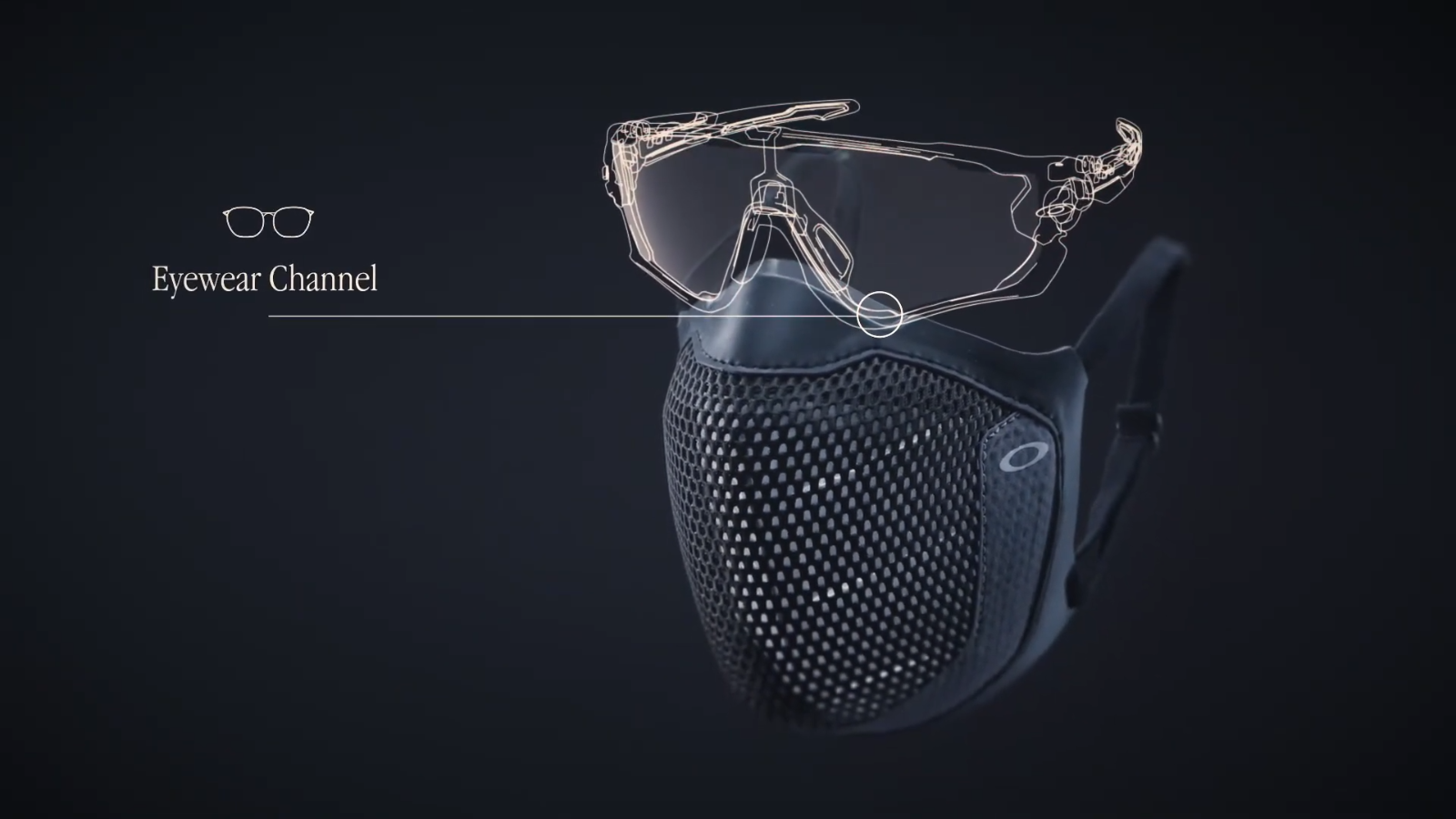 OAKLEY Face covering MSK3 Black AOO0036AC-000001