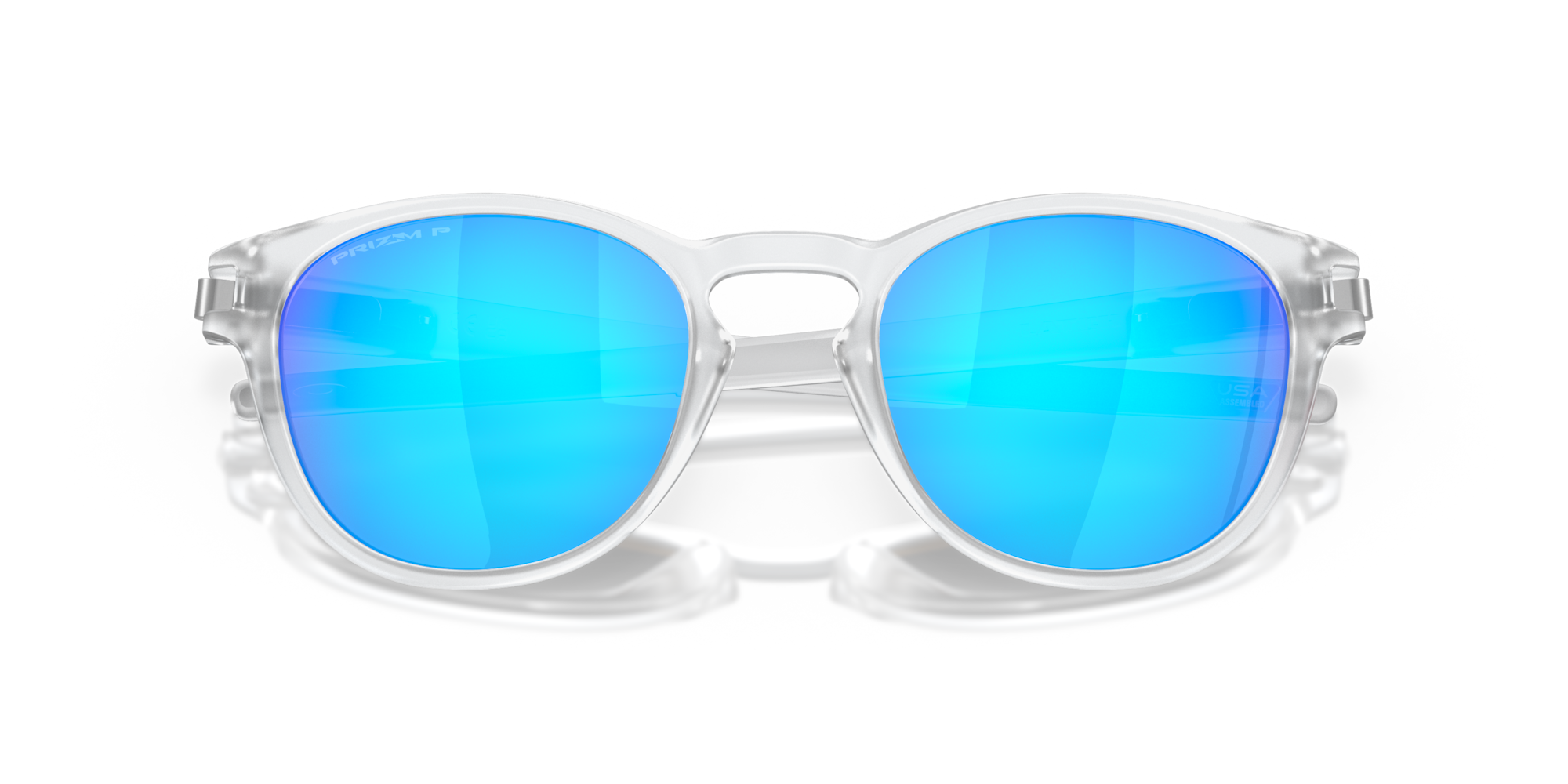 Oakley Sunglasses polarized Matte Clear, Prizm Sapphire Polarized OO9265-65