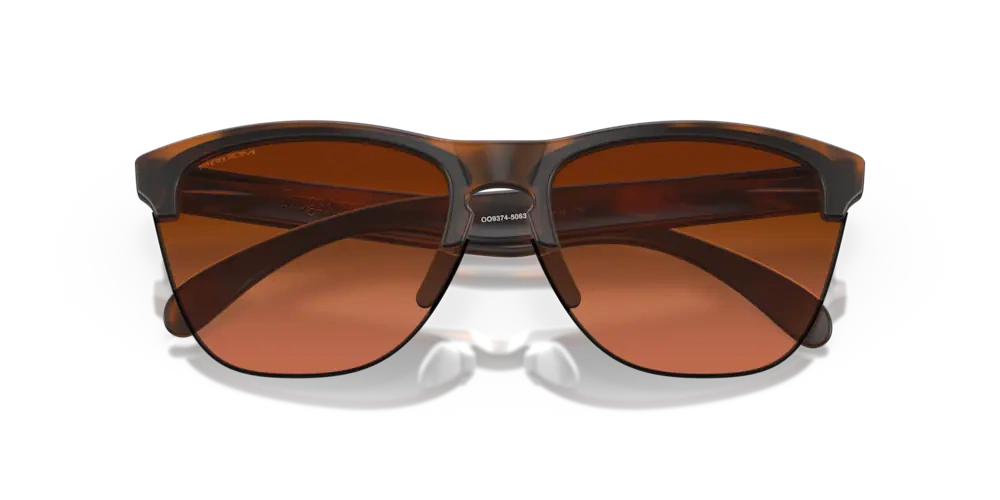 Oakley Sunglasses FROGSKINS LITE Matte Brown Tortoise, Prizm Brown Gradient OO9374-50